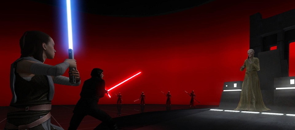 Star Wars Jedi Knight Jedi Academy Fight Scene