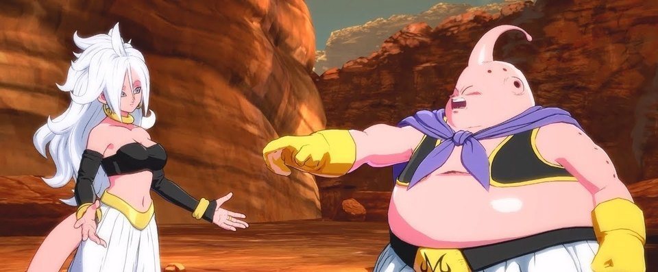 DragonballZ Fighters Android 21 vs Majin Buu
