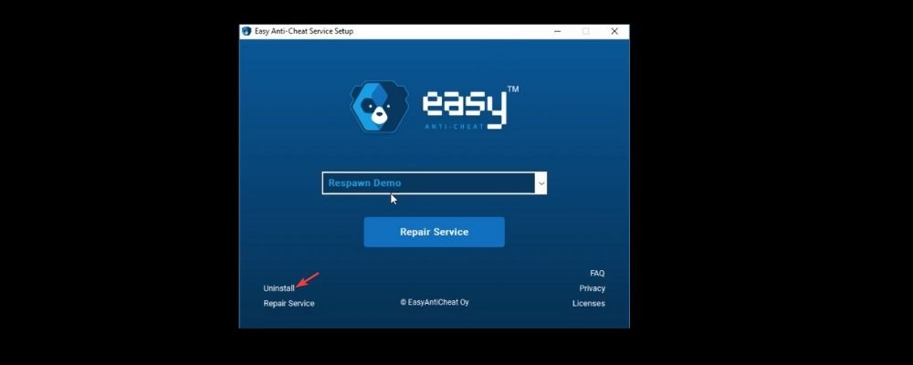 Uninstall Easy Anti Cheat