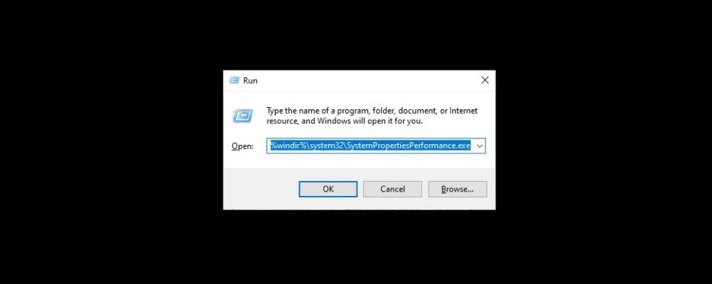 Windows Run Dialog