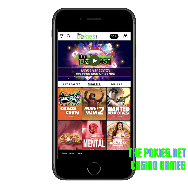 The Pokies.net casino games